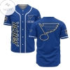 Custom Name Nhl St.louis Blues Blue Baseball Jersey - Premium Jersey - Custom Name Jersey Sport For Fans