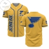 Custom Name Nhl St.louis Blues Yellow Baseball Jersey - Premium Jersey - Custom Name Jersey Sport For Fans
