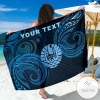 Custom Personalised Tahiti Sarong Spiral Pattern Hawaiian Pareo Beach Wrap
