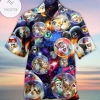 Cute Galaxy Bubble Cats Hawaiian Shirt