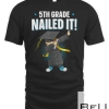 Dabbing Graduation Boy 5th Grade Nailed It Class Of 2022 T-shirt