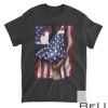 Day Of Independence Us Flag Papillon T-shirt