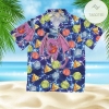Dungeon And Dragon Hawaii Shirt Dragon Holding Dice Rolling Dice Pattern Blue Hawaiian Aloha Shirt