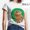 Eagle Lowpoly Green Background Circle Shape T-shirt