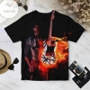 Eddie Van Halen Rock Guitar On Fire Shirt