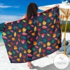 Elm Leave Colorful Print Pattern Sarong Womens Swimsuit Hawaiian Pareo Beach Wrap