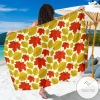 Elm Maple Leave Print Pattern Sarong Womens Swimsuit Hawaiian Pareo Beach Wrap