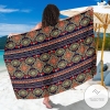 Ethnic Geometric Print Pattern Sarong Womens Swimsuit Hawaiian Pareo Beach Wrap