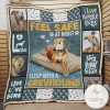 Feel Safe At Night Sleep With A Greyhound Quilt Blanket