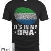 Fingerprint Sierra Leone Flag It's In My Dna T-shirt