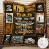 Fishing Dad Thank You For Teaching Me How To Be A Man Even I'm Your Daughter Quilt Blanket