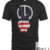 Fourth 4th Of July American Flag Peace T-shirt