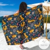 Fox Cute Jungle Print Pattern Sarong Womens Swimsuit Hawaiian Pareo Beach Wrap