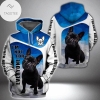 French Bulldog Not For Everyone Blue Hoodie