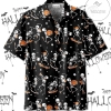 Funny Halloween Dancing Skeleton Hawaiian Aloha Shirts