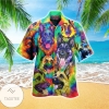 German Shepherd Dog Fashion Colorful Hawaiian Shirt