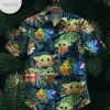 Gettyshirt Tropical Vintage Baby Yoda Cotton Mens Hawaiian Shirt