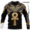Gift For Egyptian Ancient Egypt The Ankh Symbol Personalized Name Hoodie