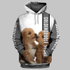Goldendoodle Grey And White Hoodie