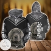 Great Dane Dog Black And Grey Hoodie