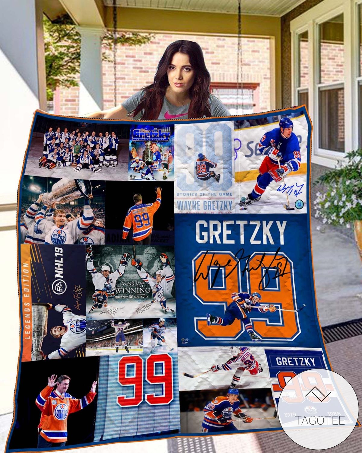 Gretzky 99 Quilt Blanket