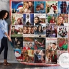 Hallmark Christmas Movies Cover Poster Quilt Blanket