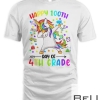 Happy 100 Days Of 4th Grade Girls Unicorn Lover Gift T-shirt