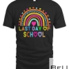 Happy Last Day of School Teacher Student Graduation Rainbow T-shirt