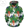 Heliconia Butterfly Leaves Hoodie