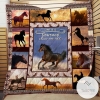 Horse Life Is The Journey Enjoy The Ride Quilt Blanket