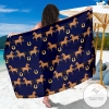 Horse Luxury Themed Pattern Print Sarong Womens Swimsuit Hawaiian Pareo Beach Wrap
