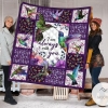 Hummingbird I Am Always With You Quilt Blanket