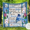 Hummingbird When You Believe Beyond What Your Eyes Can See Signs From Heaven Quilt Blanket