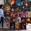 Jimi Hendrix Albums Quilt Blanket