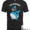 Kids 4th Birthday 4 Years Old Whale Orca Fish Ocean Design T-shirt