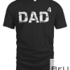 Kids Dad Of 4 Dad To The Fourth Power T-shirt