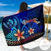 Kosrae Custom Personalised Sarong Vintage Tribal Mountain Hawaiian Pareo Beach Wrap