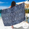 Leopard Blue Skin Print Sarong Womens Swimsuit Hawaiian Pareo Beach Wrap