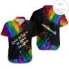 Lgbt Hawaiian Shirt Love Is Love Pride Month Rainbow Watercolor Black Hawaii Aloha Shirt