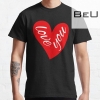Love You Valentines Day Heart Shaped Words T-shirt