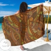 Maori Ornament Design Print Sarong Womens Swimsuit Hawaiian Pareo Beach Wrap