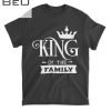 Mens Daddy Boss Man King Of The Family Dad Father Birthday Gift T-shirt