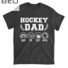 Mens Hockey Dad Drive Pay Clap Repeat Fathers Day Gift T-shirt