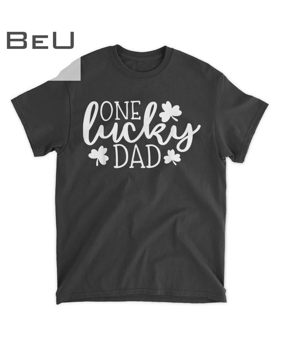 Mens One Lucky Dad St Patricks Day Men Daddy T-shirt