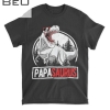 Mens Papasaurus Men Papa Saurus T Rex Birthday Party Dad T-shirt
