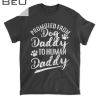 Mens Promoted From Dog Daddy To Human Daddy New Dad Father S Day T-shirt