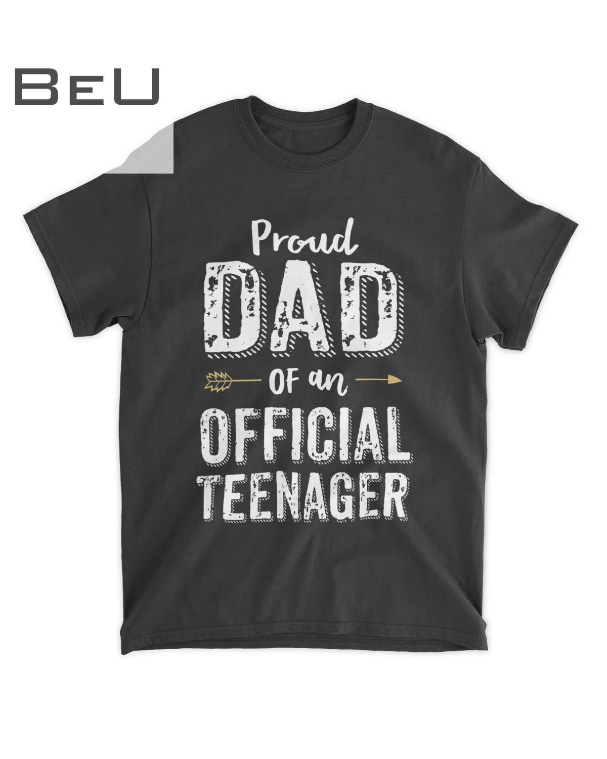 Mens Proud Dad Of An Official Teenager Birthday Outfit T-shirt