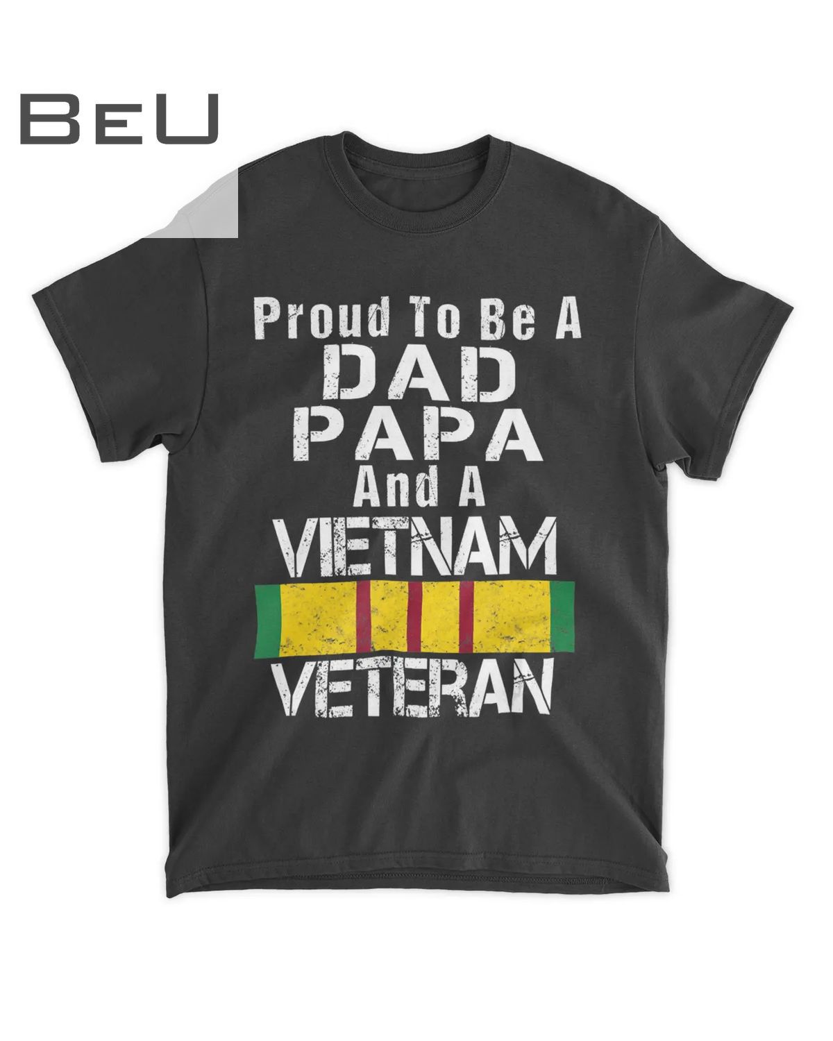 Mens Proud Dad Papa Vietnam Veteran Vintage Military Vet T-shirt