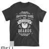 Mens Tattoo Dad Gift Awesome Dad  Bearded Father T-shirt