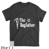 Mens The Dogfather Saint Bernard Dog Dad T Father S Day Gif T-shirt